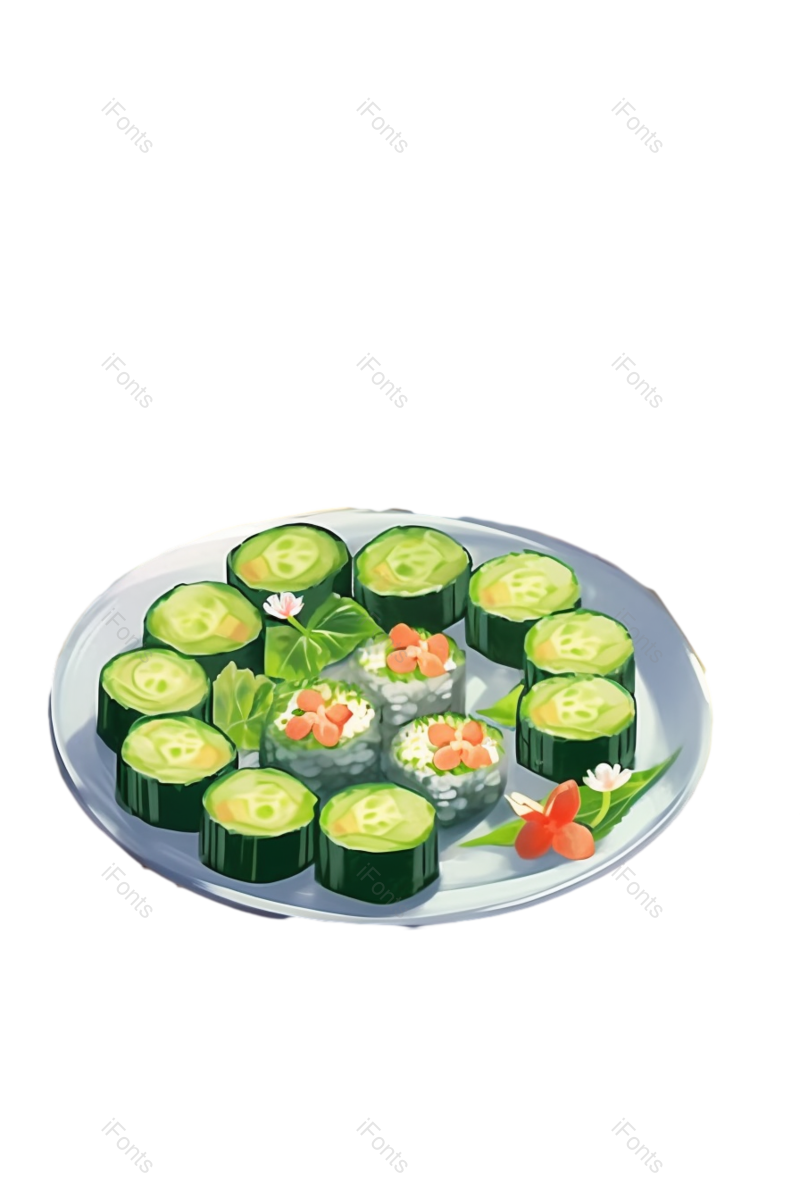 日本图片,盘子元素,美食PNG,美味免抠素材